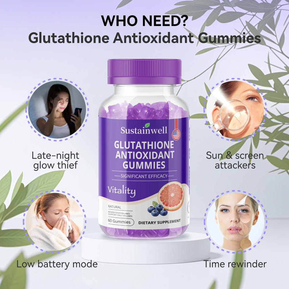 SustainWell gummies berry flavor on table highlighting natural taste and daily use.