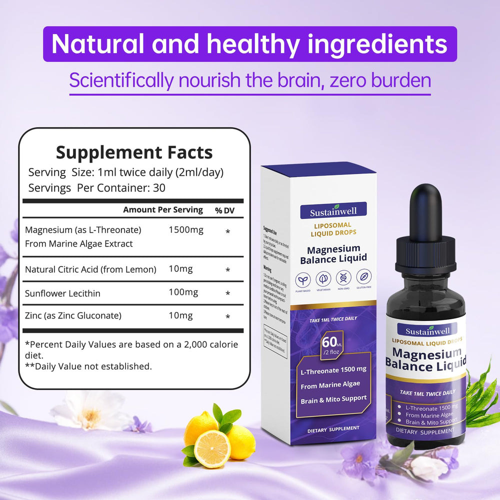 SustainWell amber bottle signals purity and third-party testing