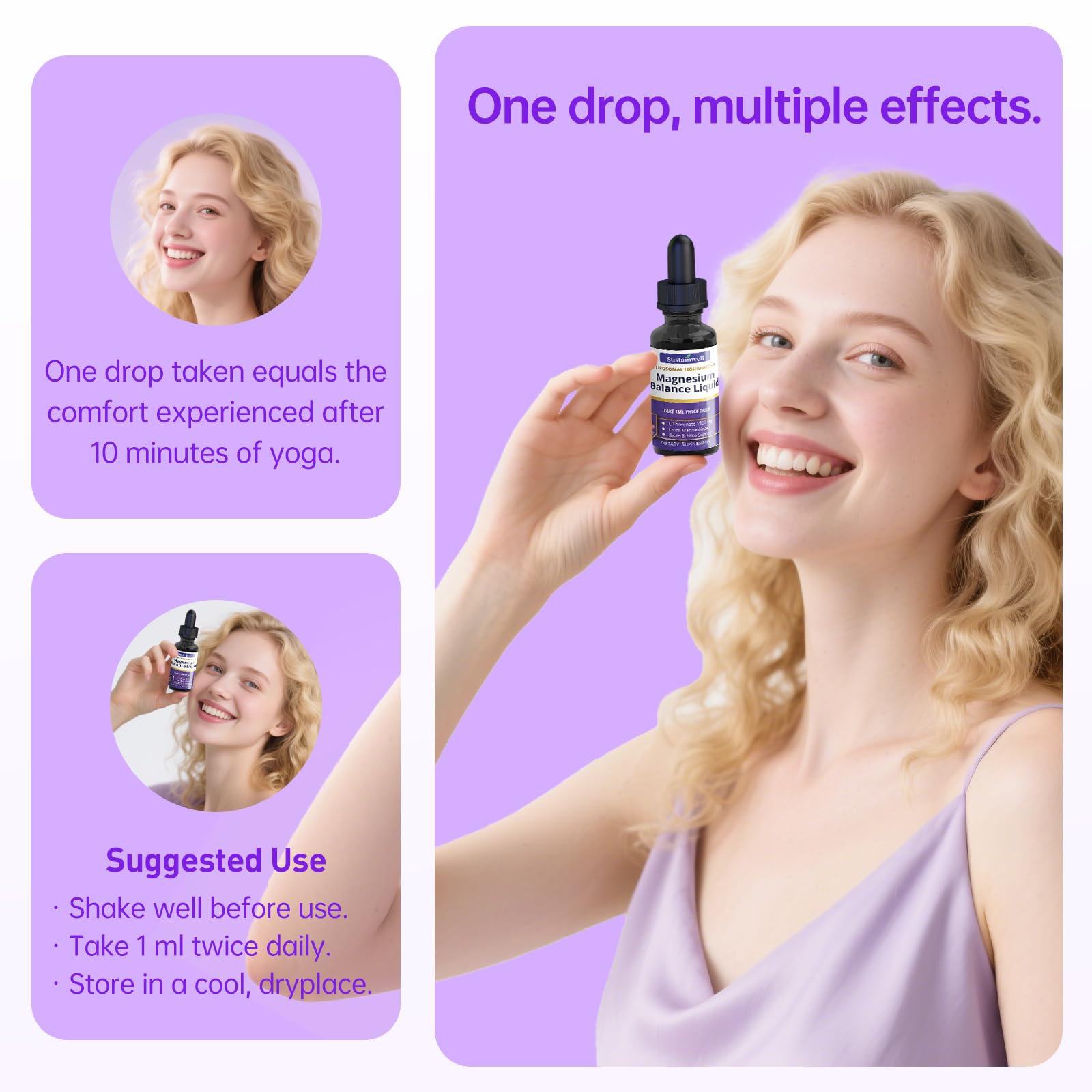 SustainWell liquid close-up illustrating the smooth texture