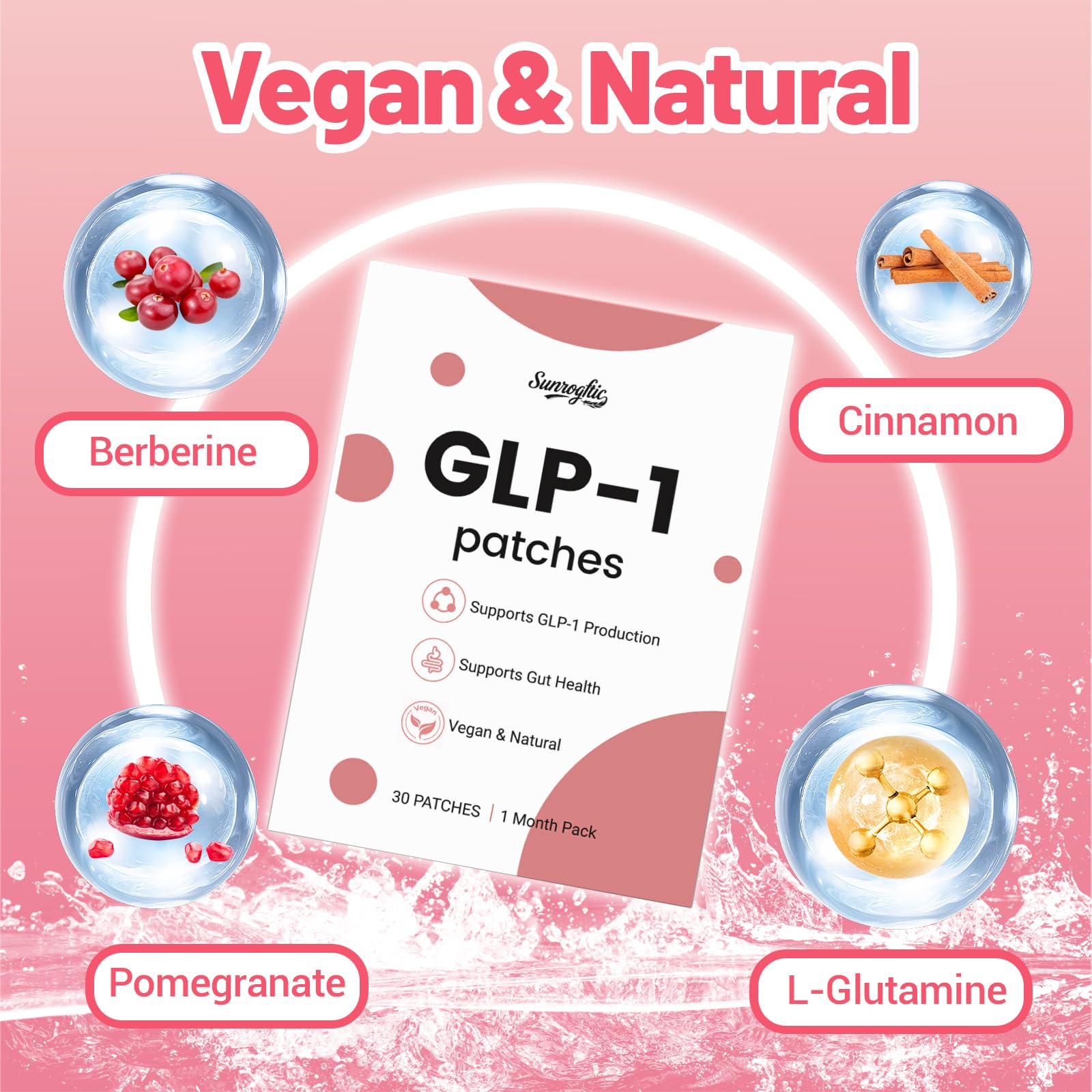 Sutrtcosg Sunrogftic patch on skin offers easy, non-invasive convenience for active days.