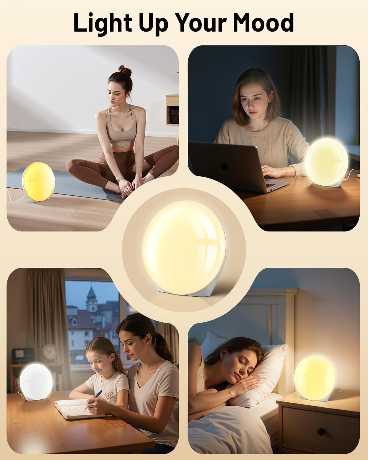 SUXIO flicker-free LED array delivers steady, comfortable light.
