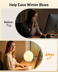 SUXIO lamp side-angle with adjustable stand ready for desk setup.