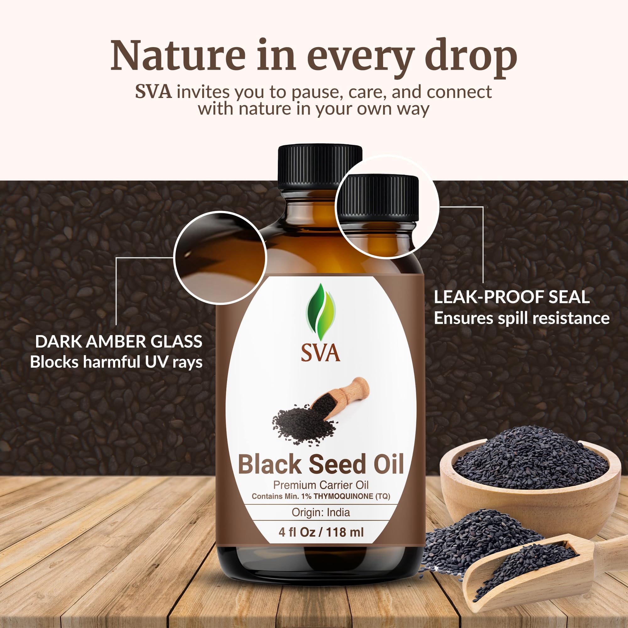 Kalonji oil from India used as a natural moisturizer.