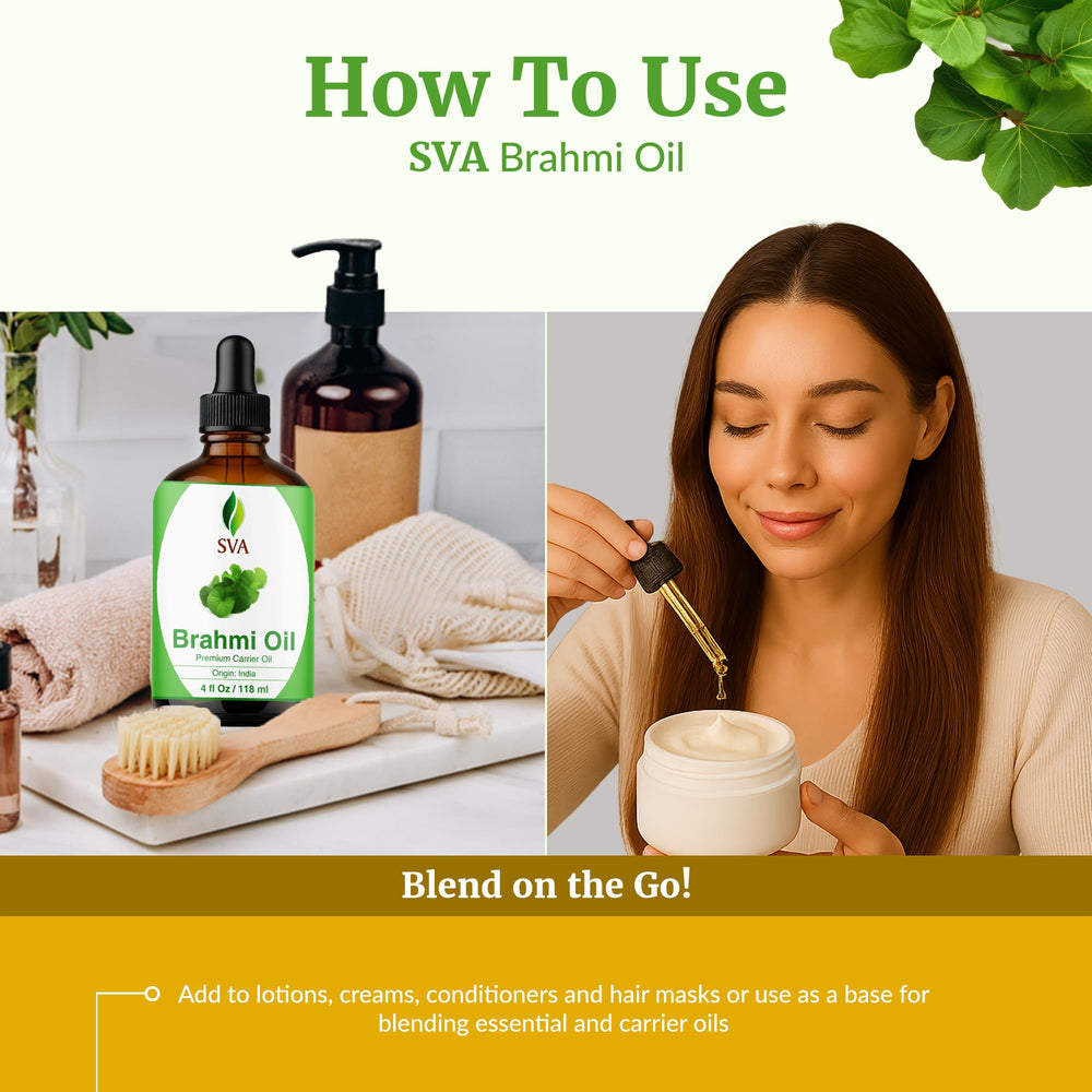 SVA Brahmi Oil for body massage, light and non-greasy