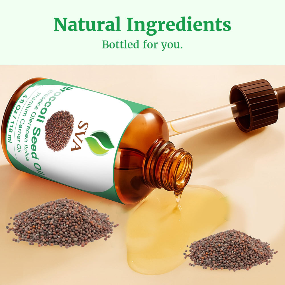 SVA Broccoli Seed Oil cruelty-free packaging and dropper