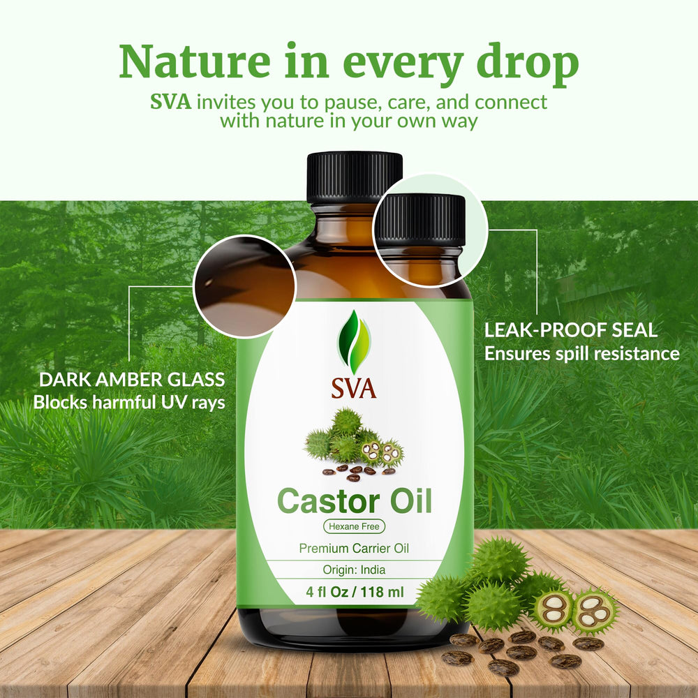 SVA Castor Oil for body massage and skin care routines