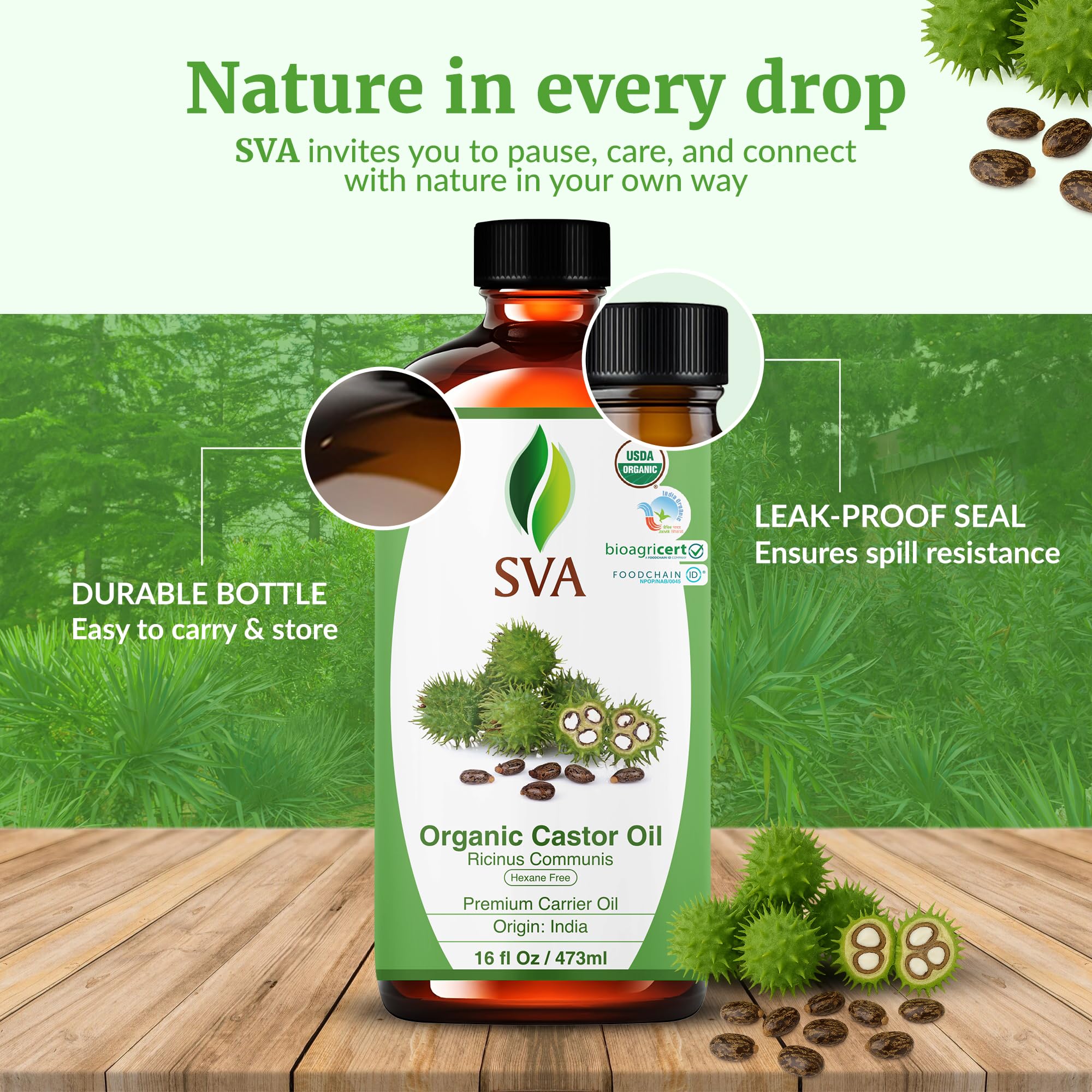SVA Castor Oil eyelash and eyebrow conditioning