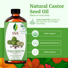 SVA Castor Oil pour action showing controlled drops