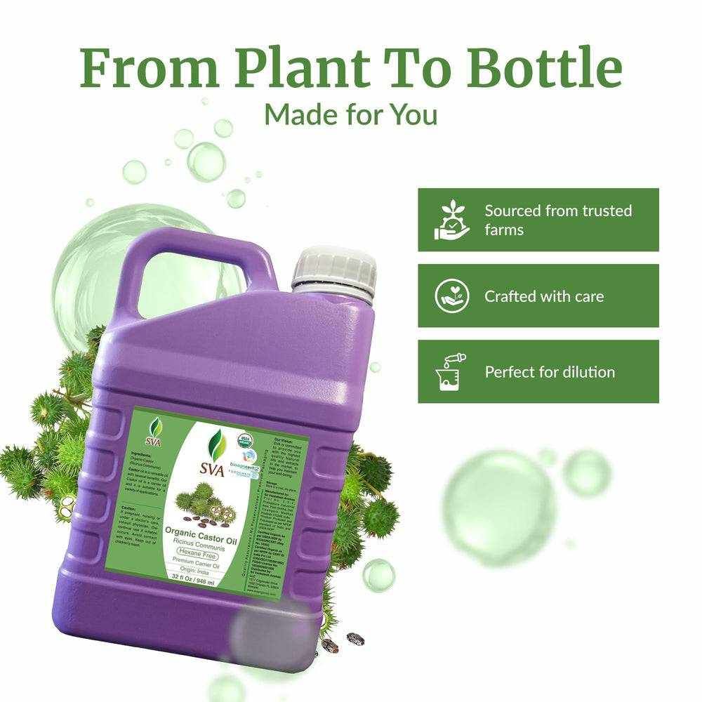 SVA Castor Seed Oil hair care massage for conditioning
