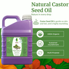 SVA Castor Seed Oil for scalp massage promoting scalp nourishment