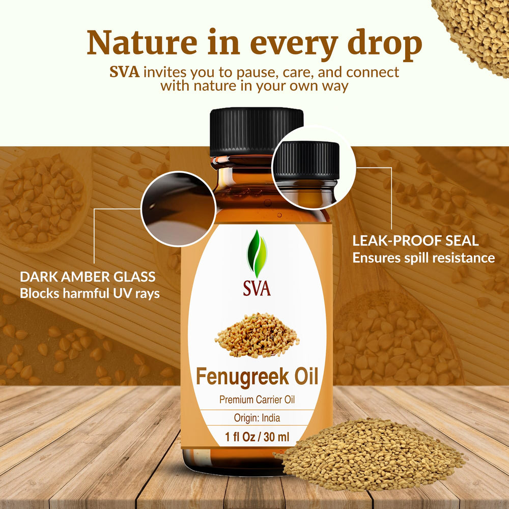 SVA Fenugreek Seed Oil aroma profile with faint maple scent