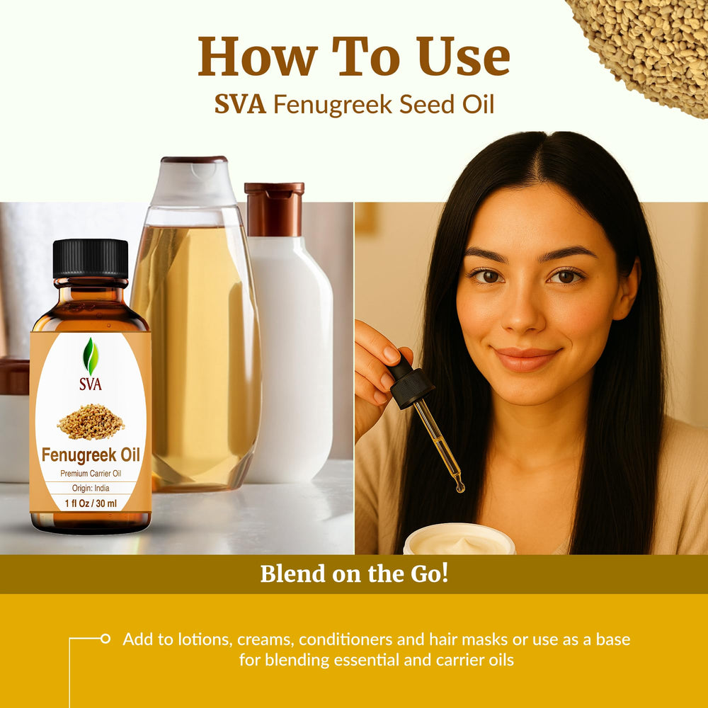 SVA Fenugreek Seed Oil for body oils and soaps