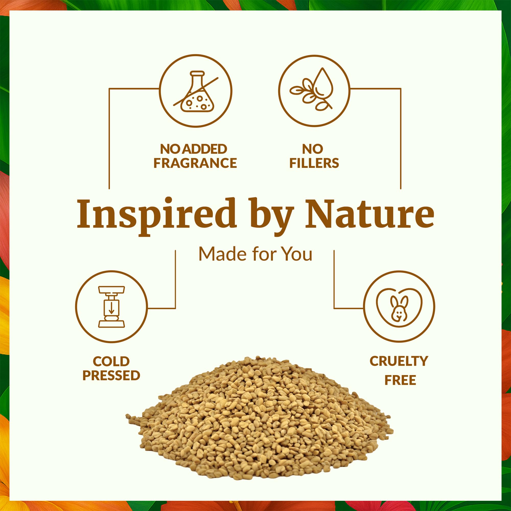 SVA Fenugreek Seed Oil ideal for scalp massage and hair care