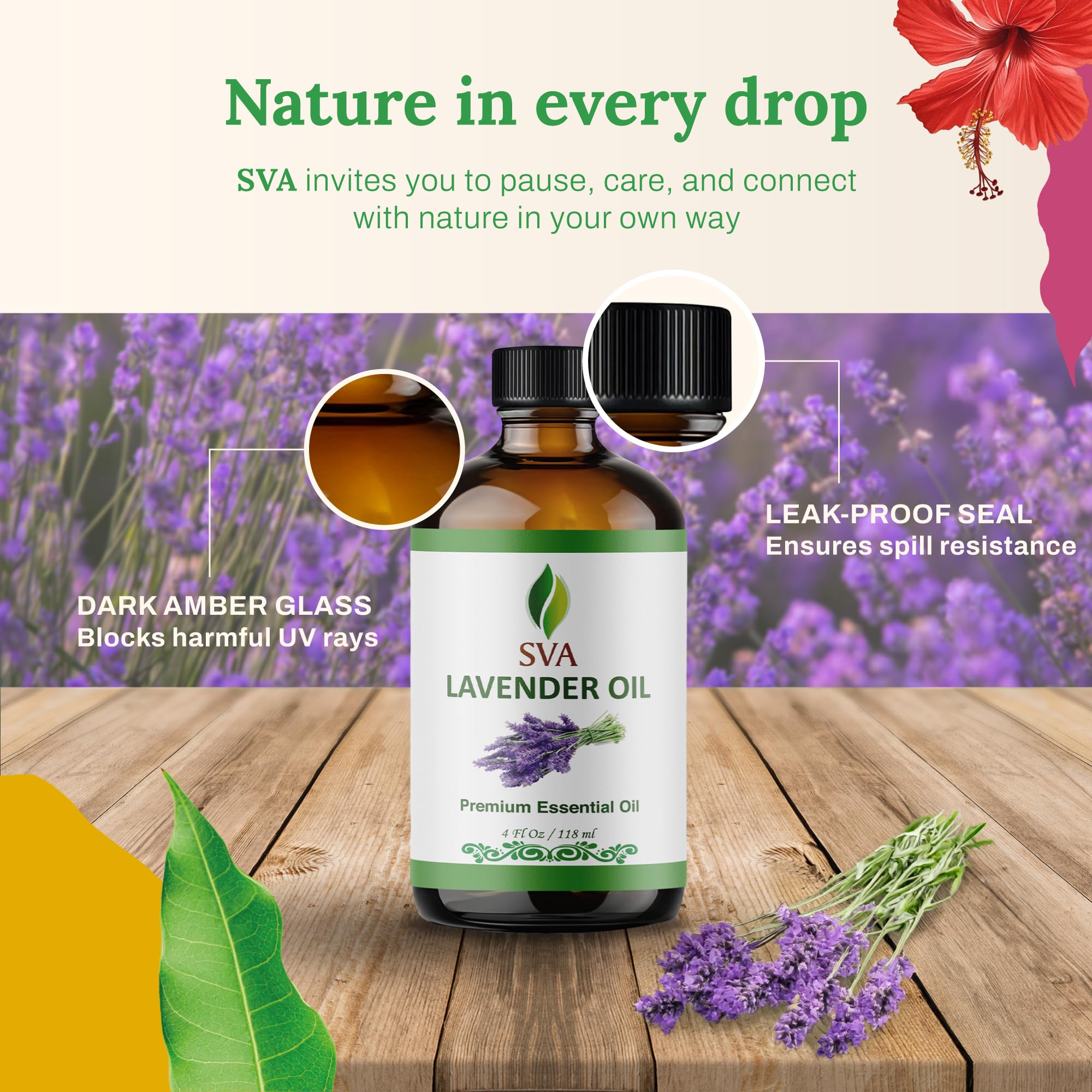 SVA Lavender oil for relaxing bath or foot soak.