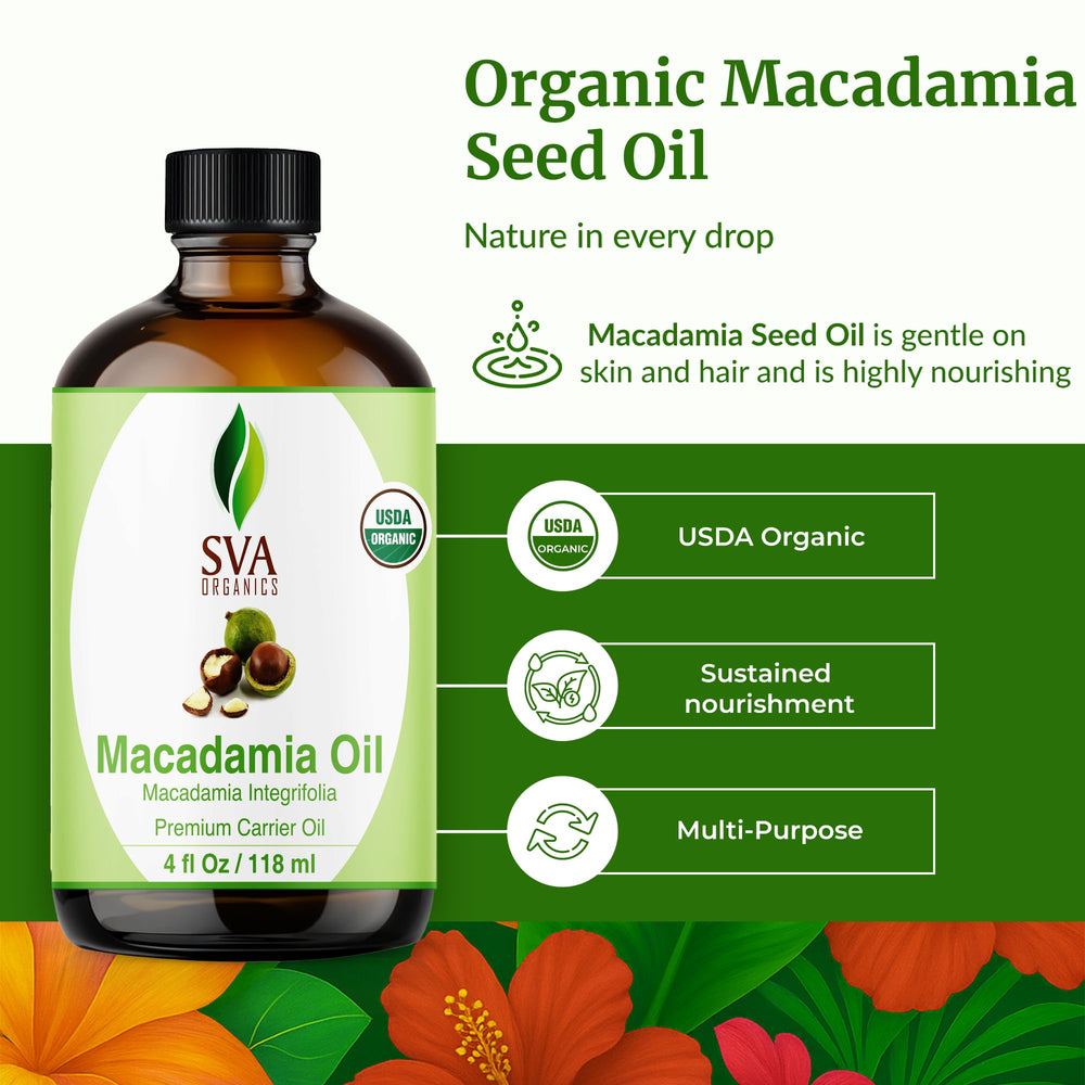 SVA Macadamia Oil dropper closeup for precise application