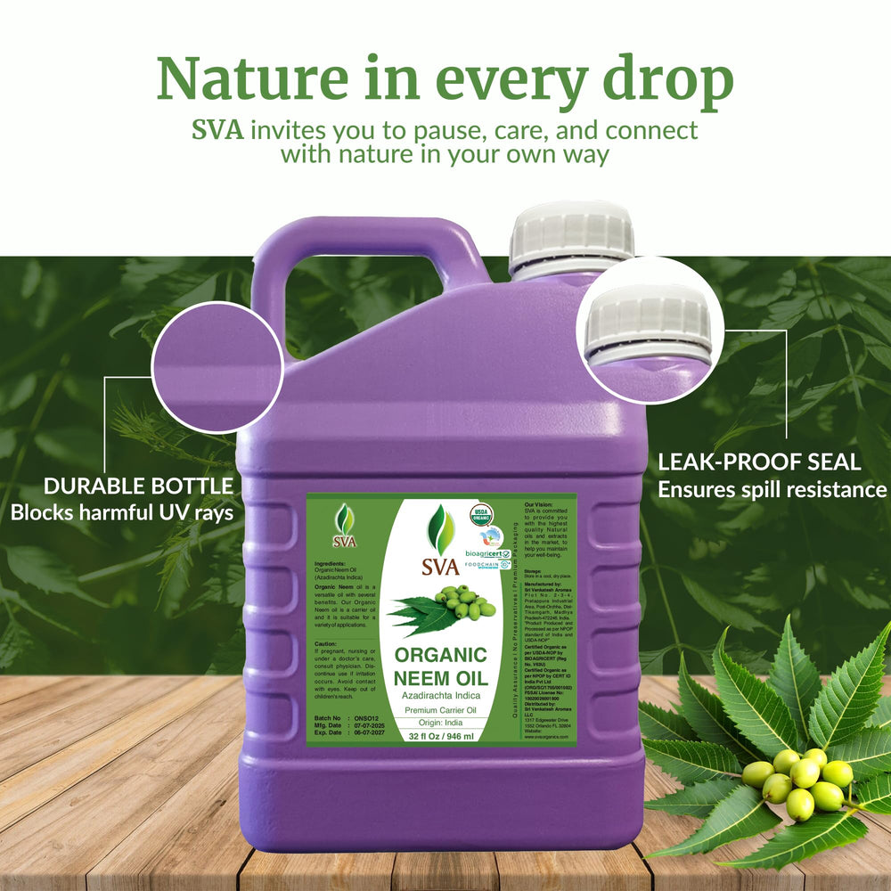 SVA Neem Oil preservative-free—clean label for thoughtful care