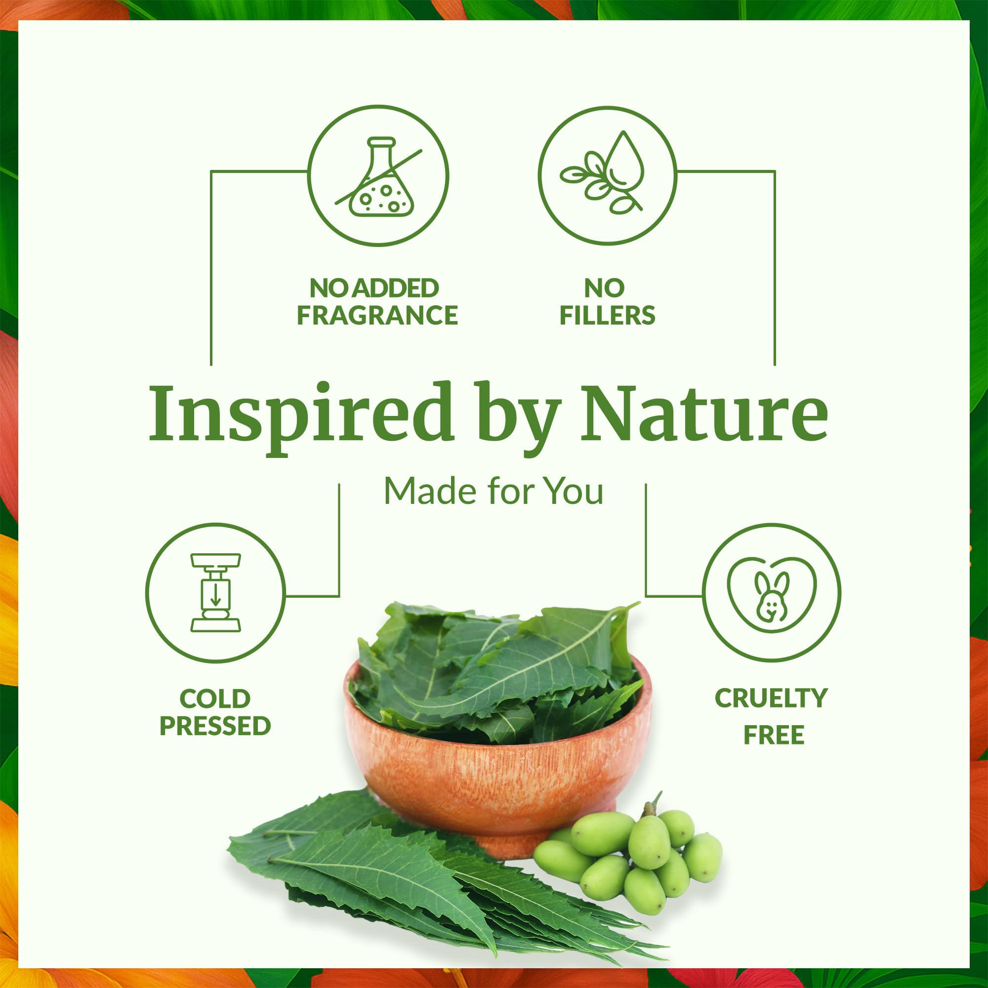 SVA Neem Seed Oil on face for natural moisture and balance.