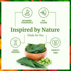 SVA Neem Seed Oil on face for natural moisture and balance.