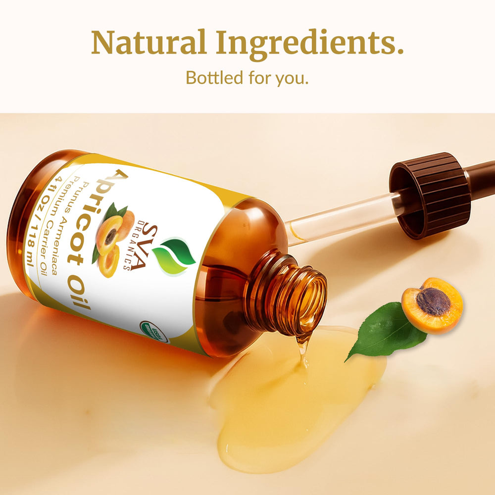 SVA Organics Aceite de albaricoque libre de crueldad y pruebas en animales.
