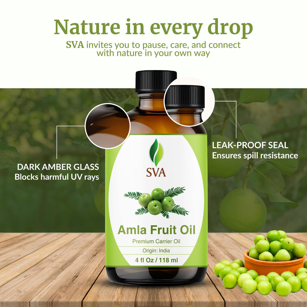 SVA ORGANICS Amla Oil overnight-use may improve absorption and softness