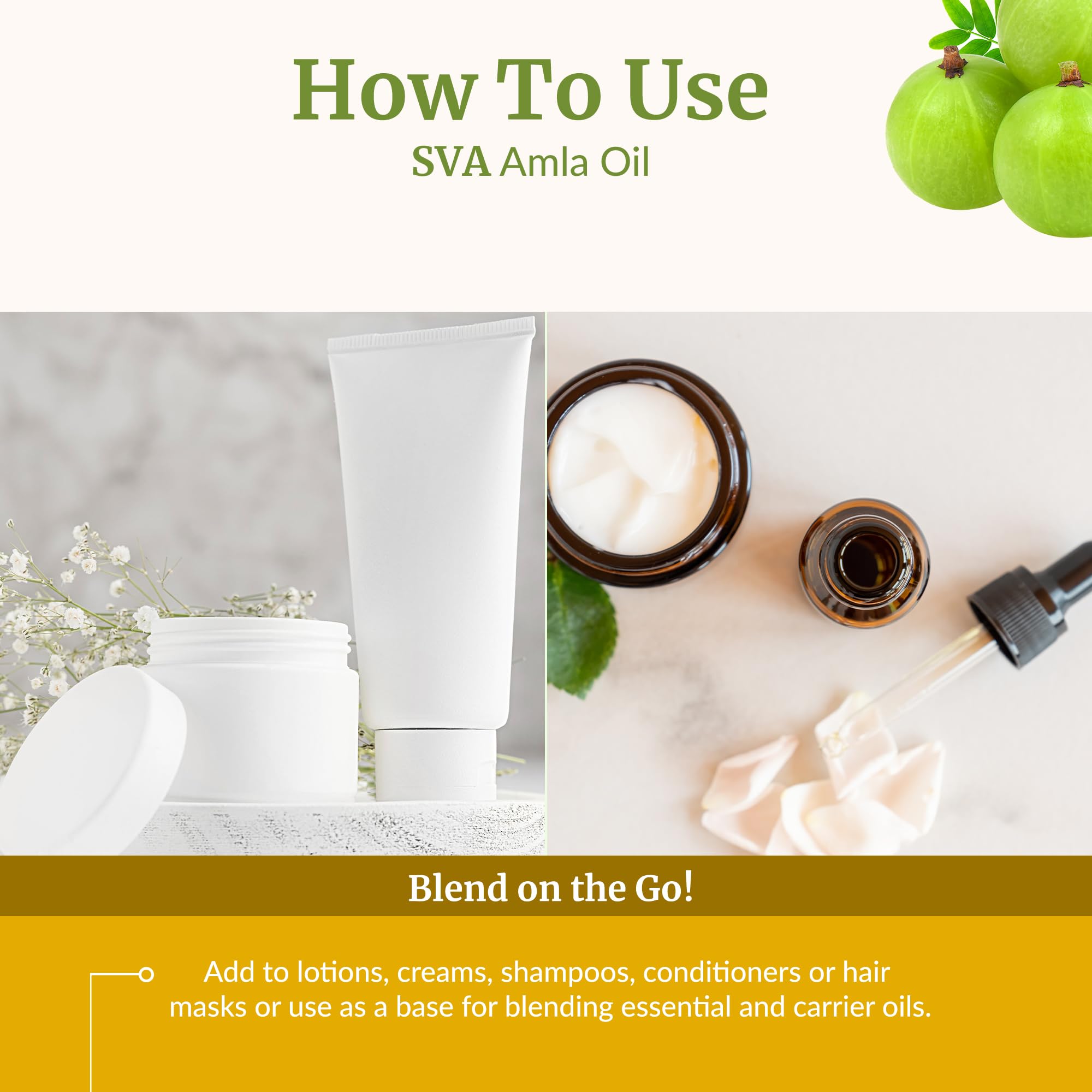 SVA ORGANICS Amla Oil skin-moisturizer use nourishes dry areas
