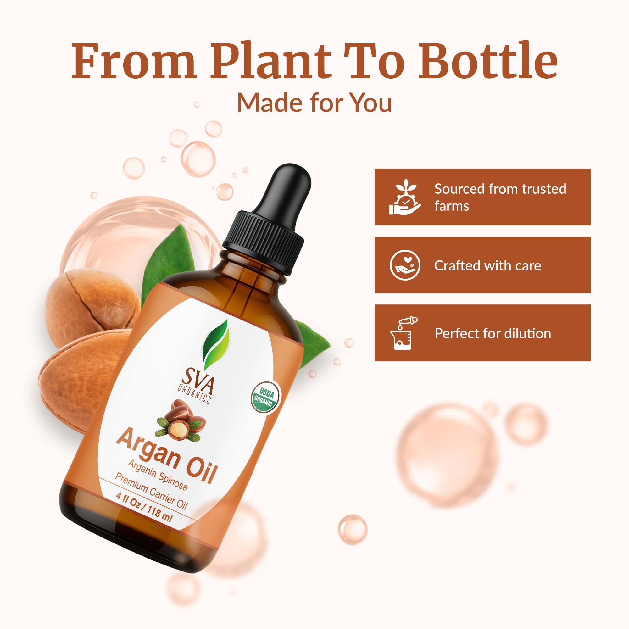 SVA Organics Argan Oil being applied to the face for moisture