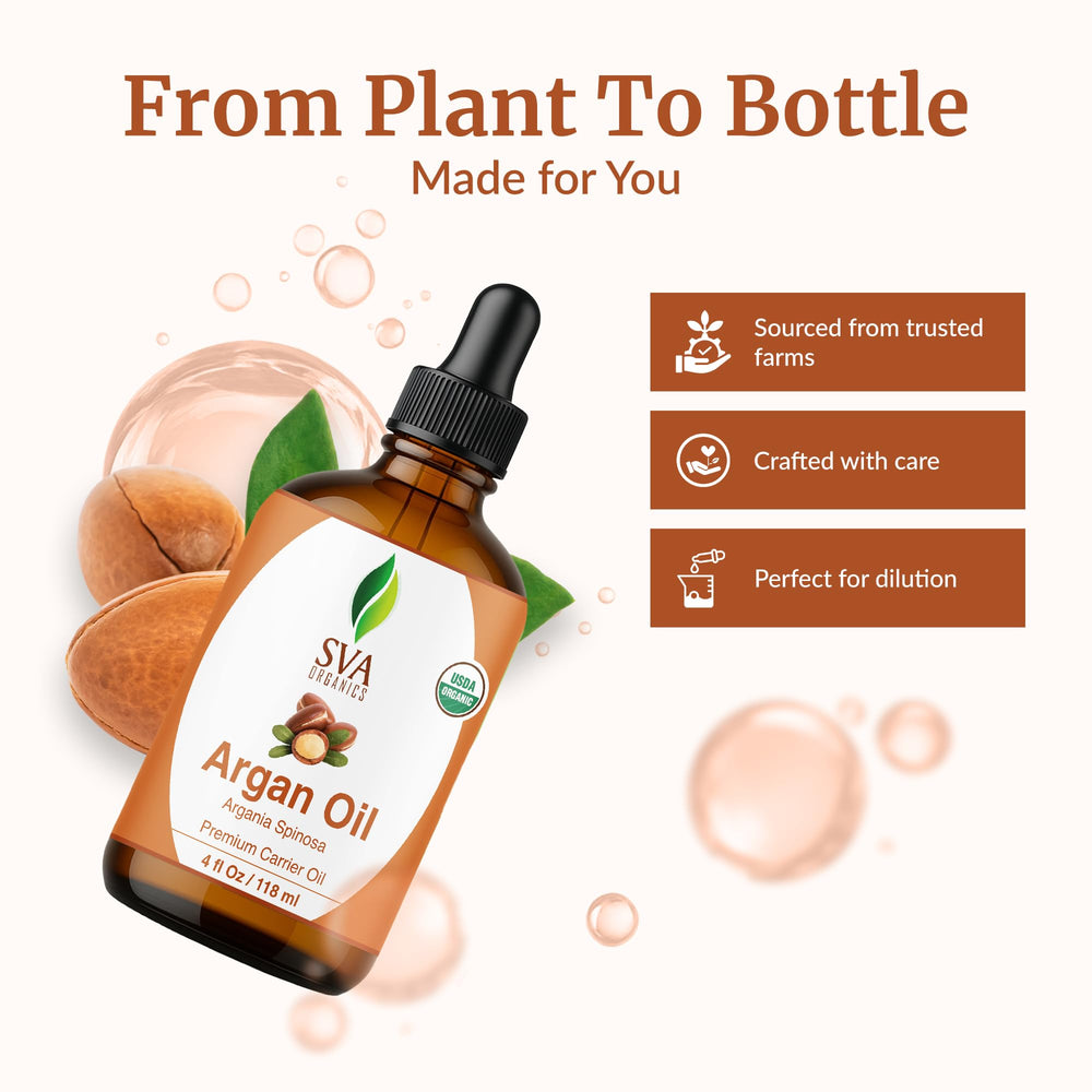 SVA Organics Argan Oil being applied to the face for moisture