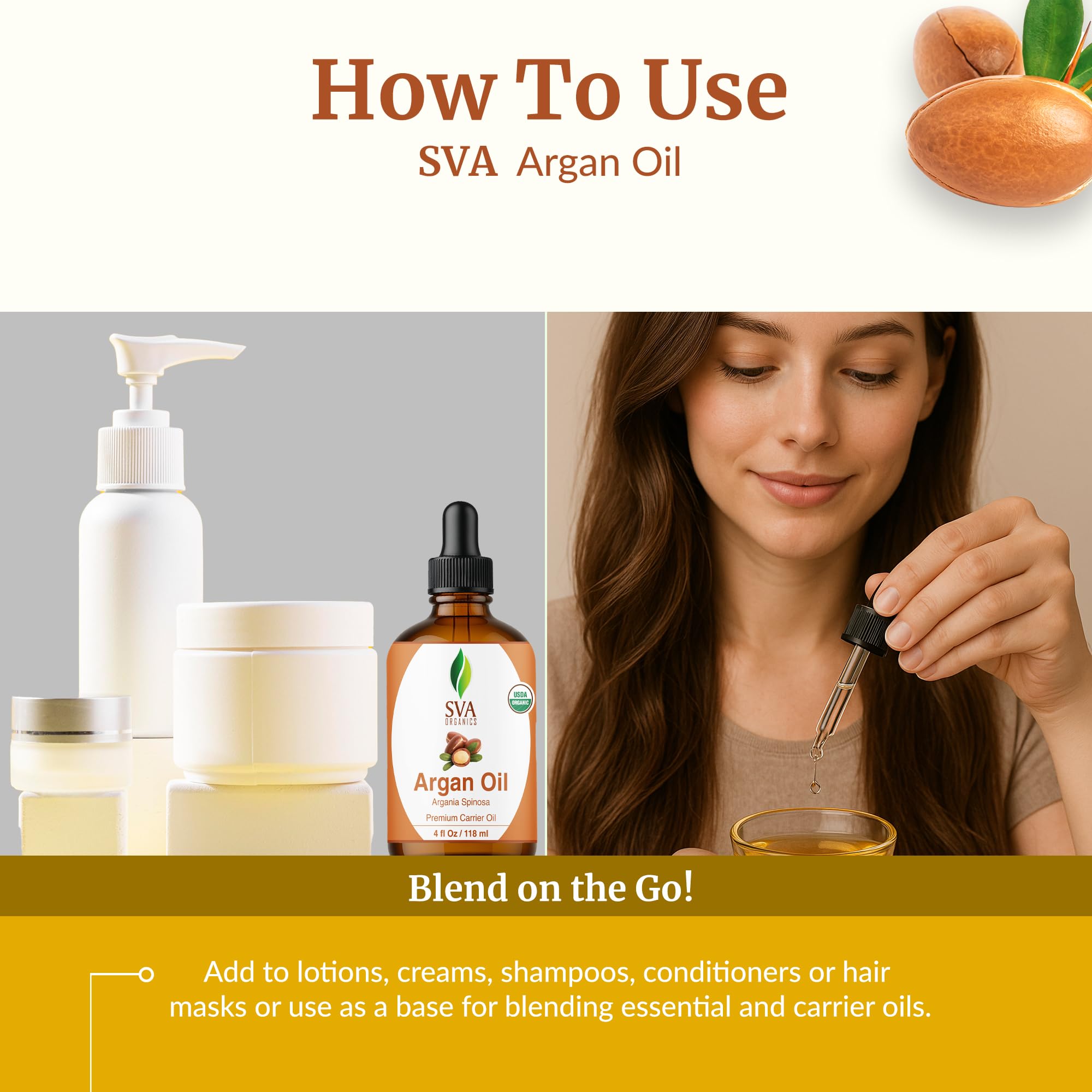 SVA Organics Argan Oil on nails and cuticles care