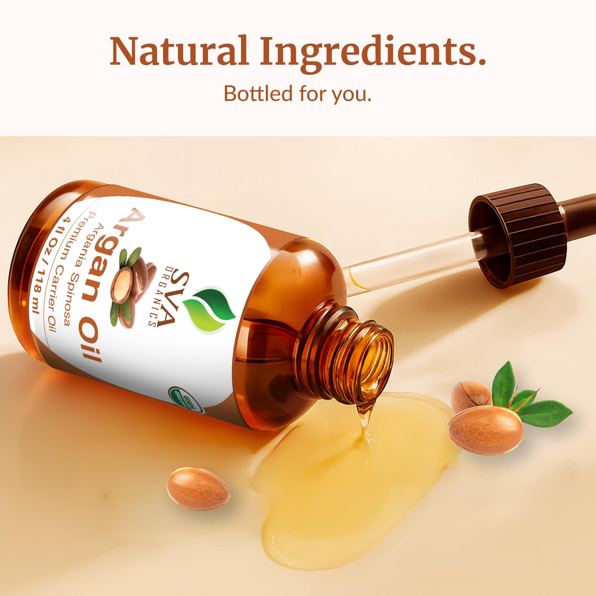 SVA Organics Argan Oil packaging box with dropper