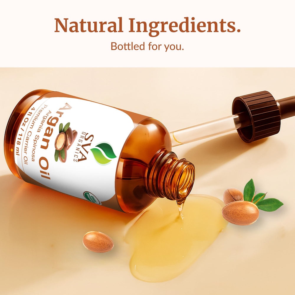 SVA Organics Argan Oil packaging box with dropper