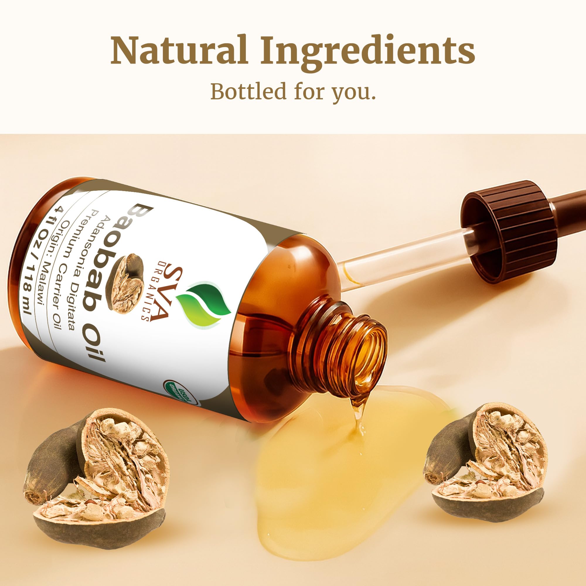 Cruelty-free, preservative-free SVA packaging and dropper