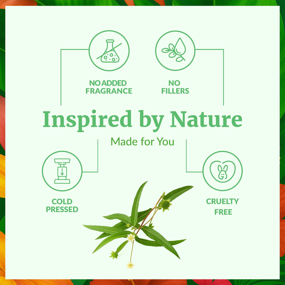 SVA Organics Bhringraj oil for scalp massage nourishes roots.