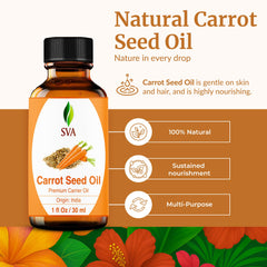 SVA Carrot Seed Oil dropper close-up for precise dosing