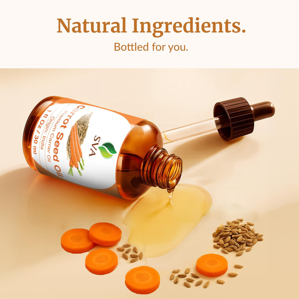 SVA Carrot Seed Oil preservative-free for clean beauty routines