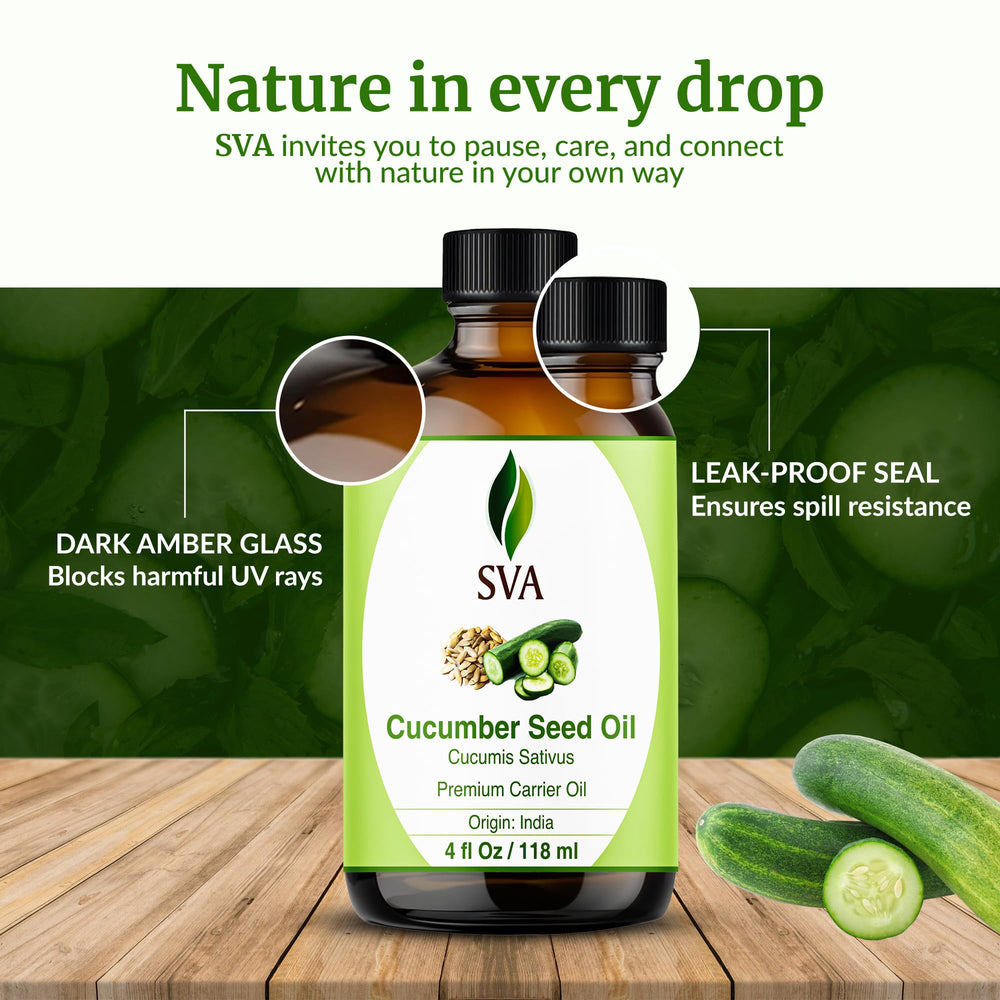DIY body oil blend with cucumber seed oil for nourishing massage