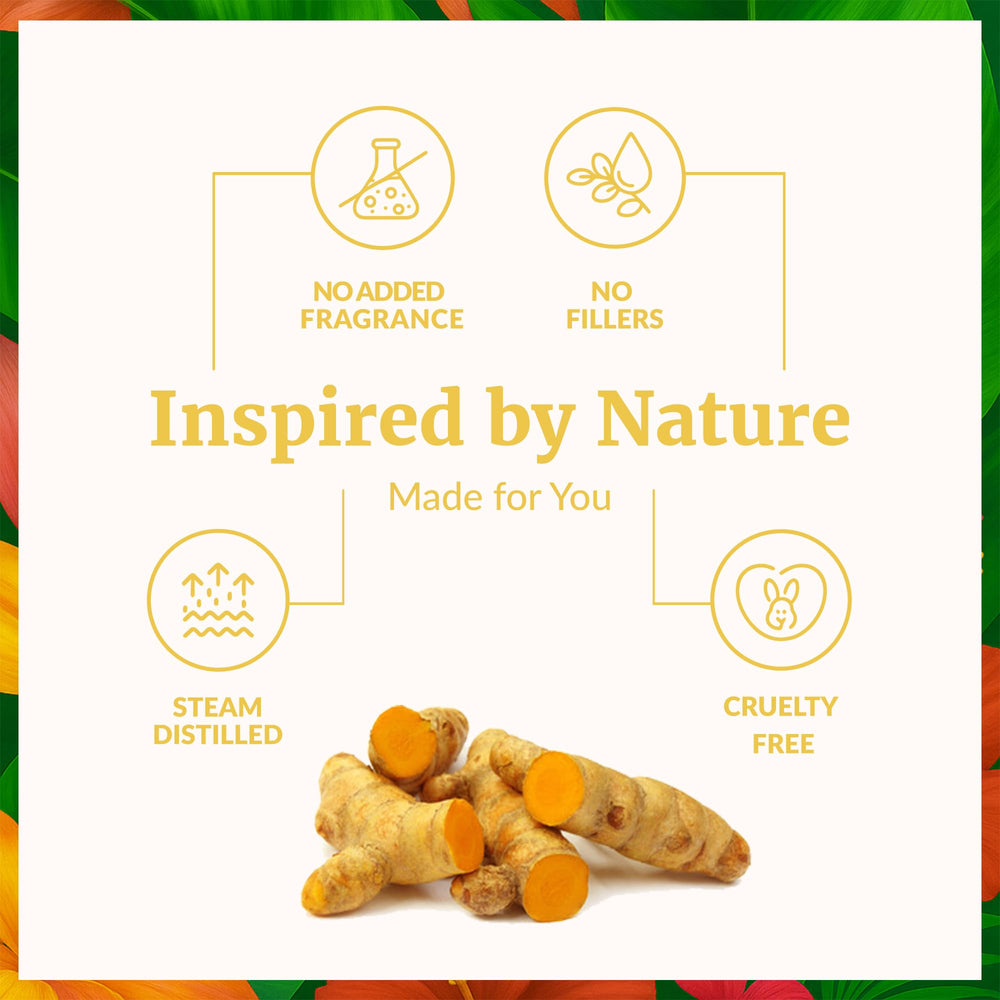 SVA ORGANICS cuidado de piel con aceite de cúrcuma para uso cosmético.