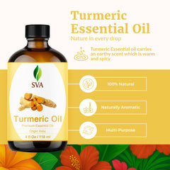 SVA ORGANICS difusor con aceite de curcuma para aromaterapia.
