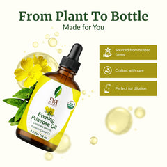 SVA Organics Evening Primrose Oil applied to the face for gentle hydration