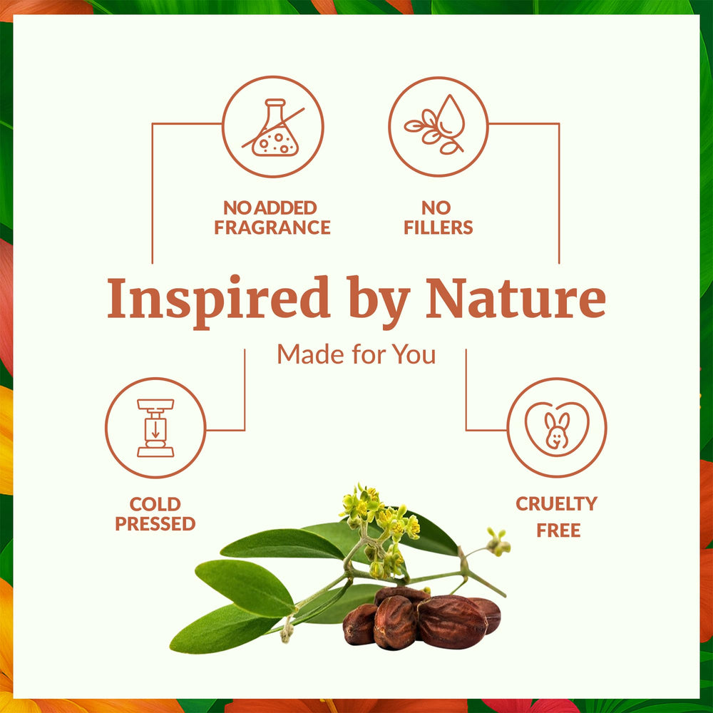 SVA Organics Jojoba Oil texture close-up shows smooth, fast-absorbing hydration.