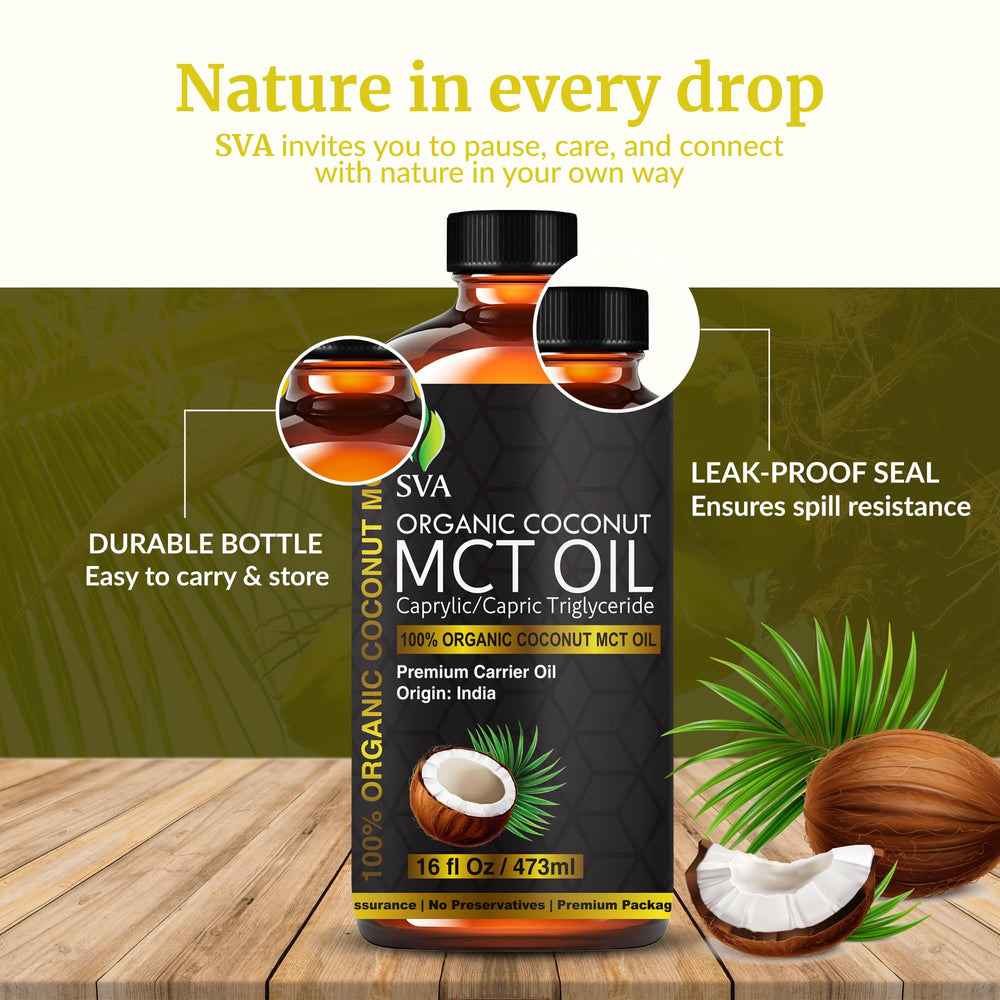 SVA MCT Oil added to bath products for smoother skin