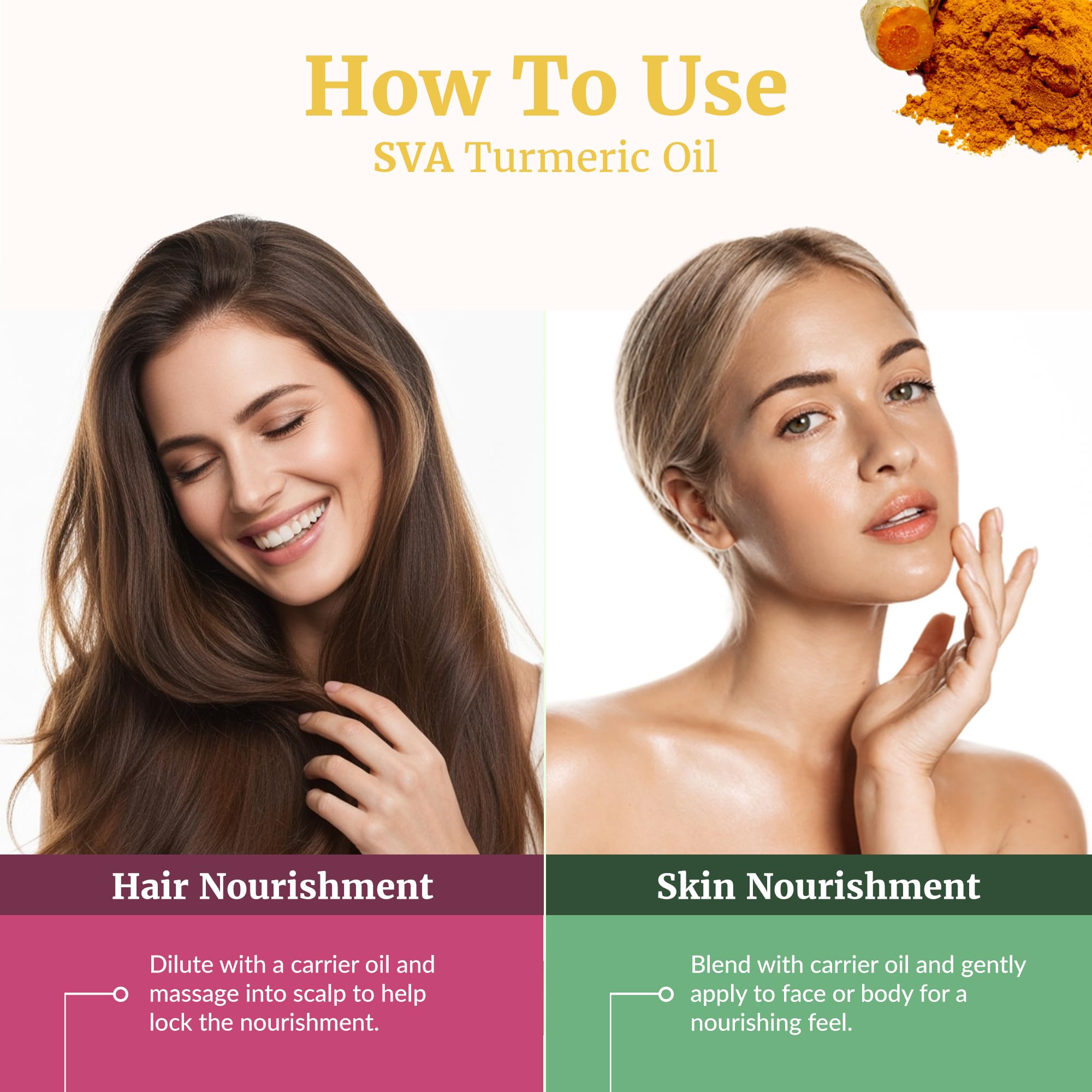 SVA ORGANICS mezcla con cremas y lociones para piel suave.