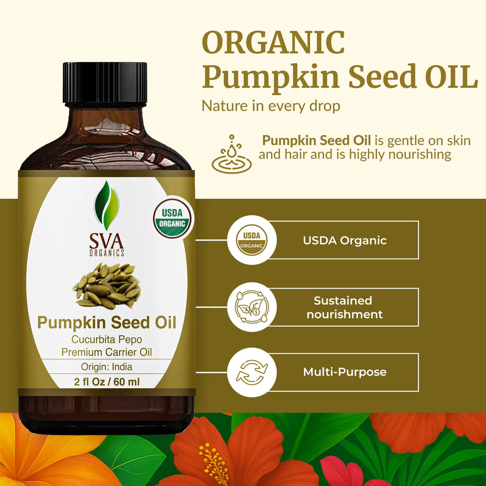 Dropper close-up of SVA Organics pumpkin seed oil for precise application.