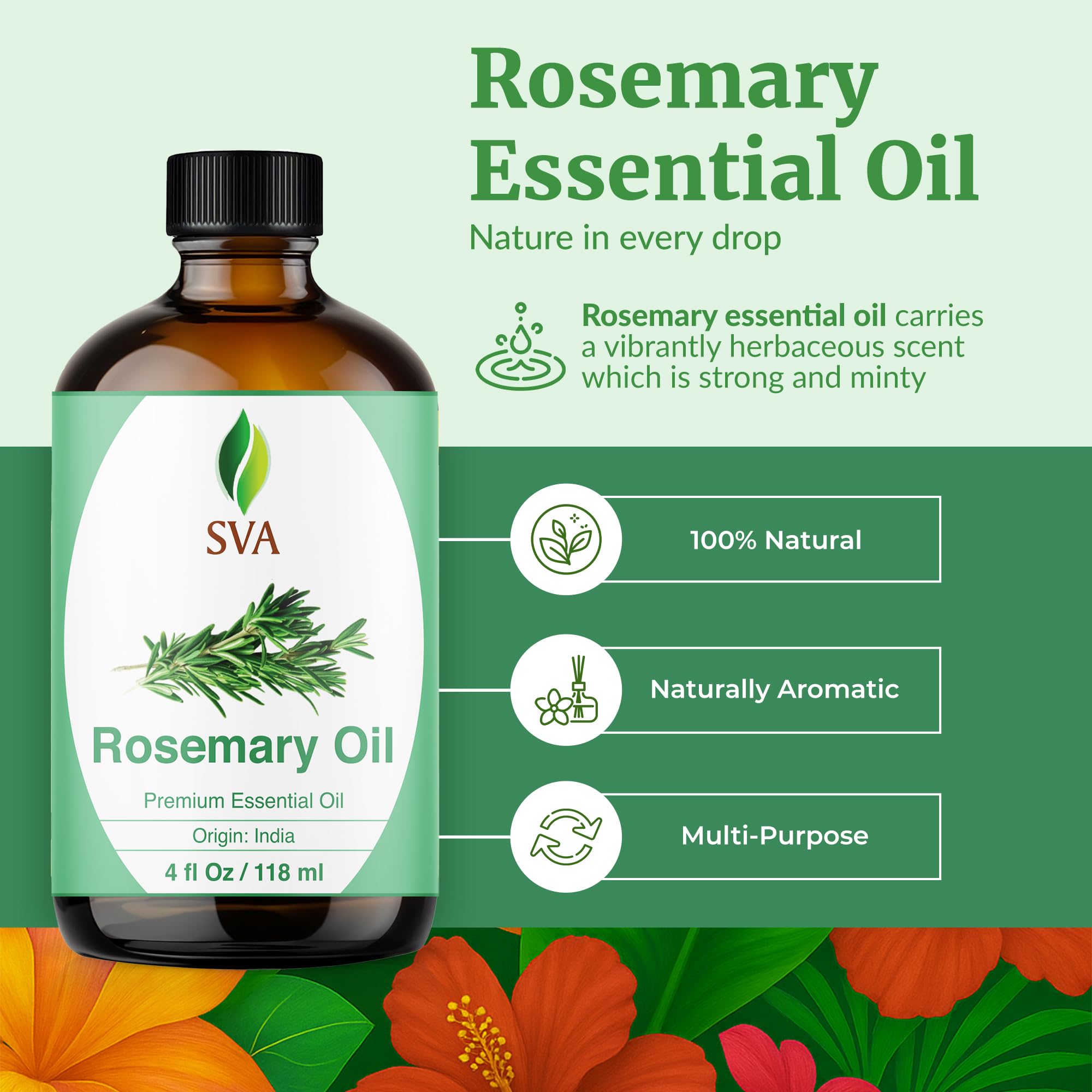 SVA ORGANICS Rosemary Oil in diffuser for aromatic spaces.