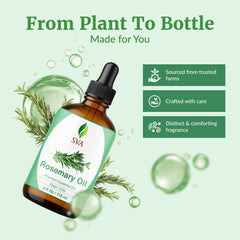 SVA ORGANICS Rosemary Oil for skin care when diluted with a carrier.