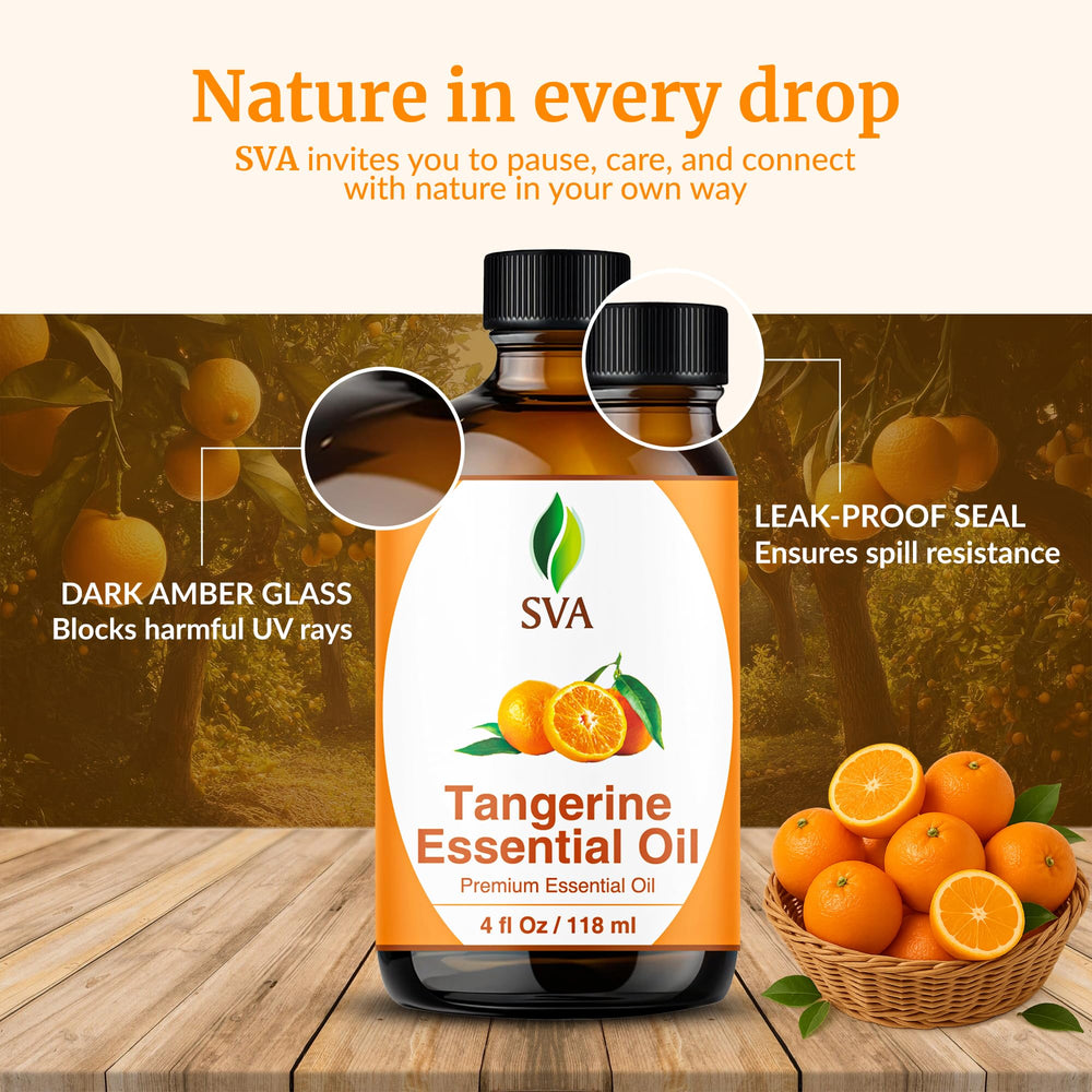 DIY candles with SVA Tangerine oil for vibrant citrus aroma.