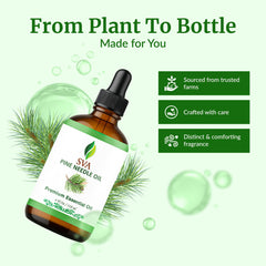 SVA Pine Needle Oil for soaps and candles with fresh pine fragrance.