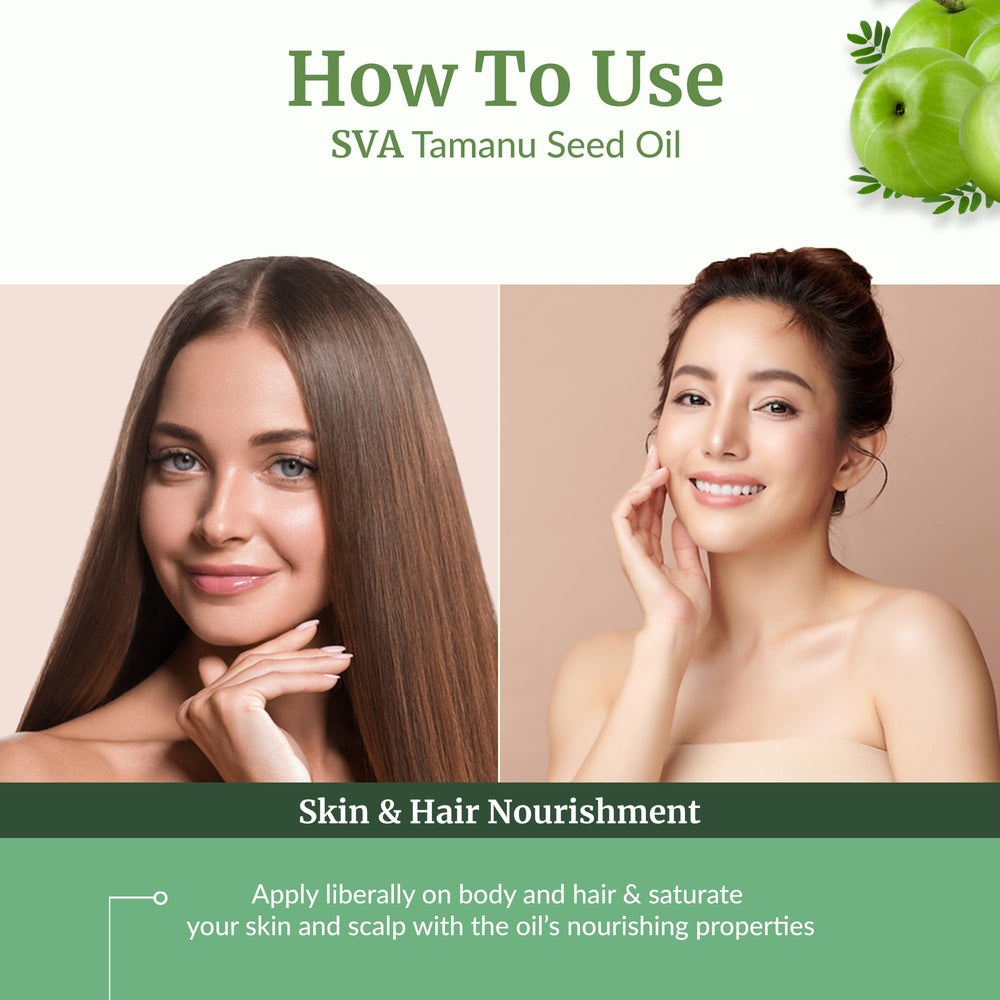 SVA Tamanu oil in creams for moisturized skin.