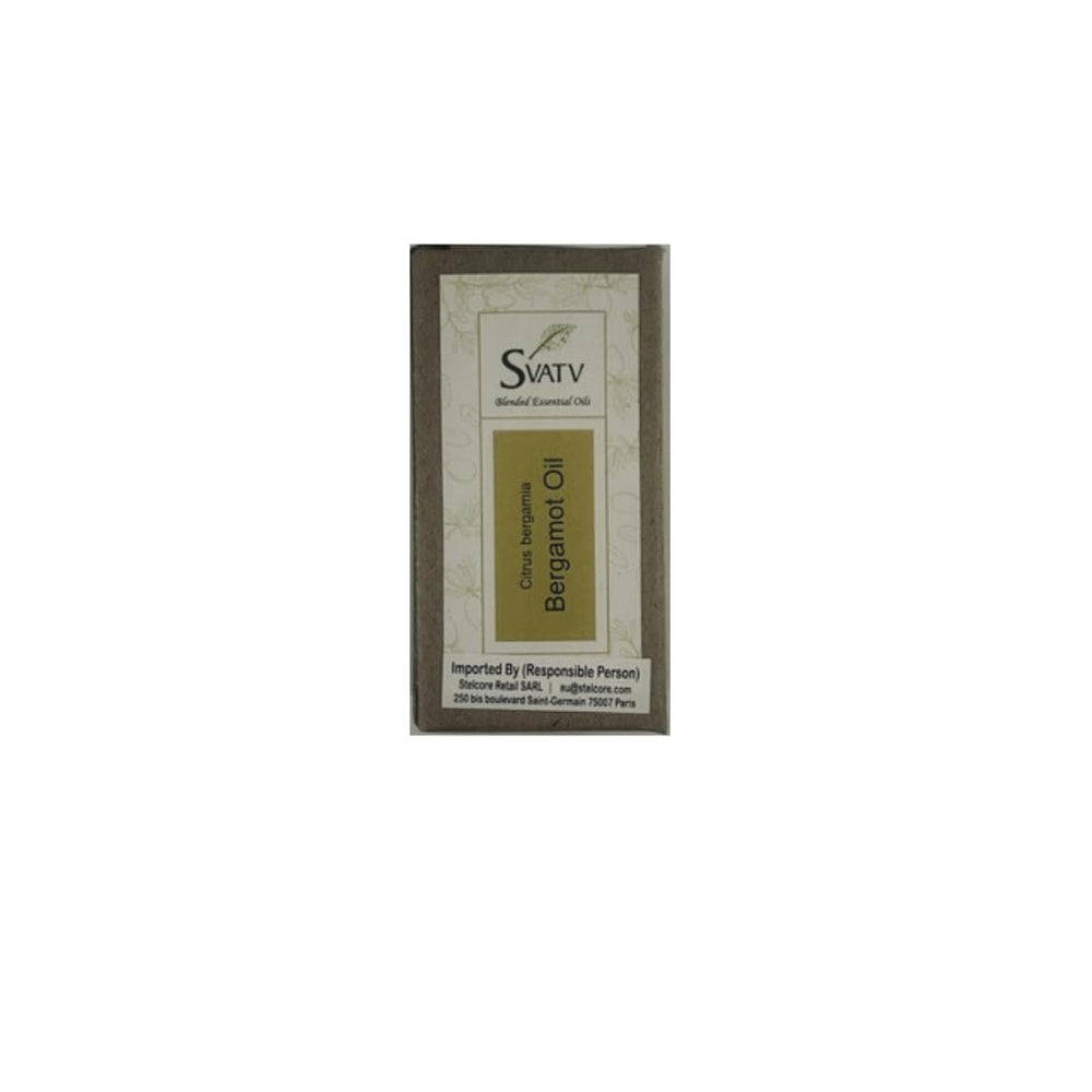 SVATV Bergamot essential oil bottle pour for diffuser-ready aroma