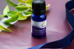 SVATV Clary Sage bottle pour shown for easy diffuser and inhalation use.