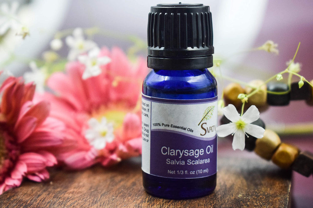 SVATV Clary Sage massage oil blend for relaxing bodywork.